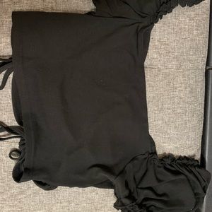 Black crop top
